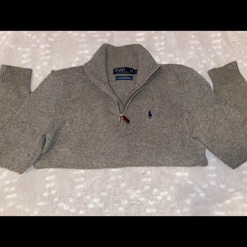 Men's Grey Quarter Zip from Ralph Lauren